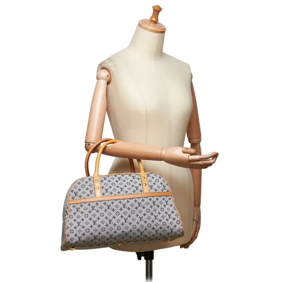 Louis Vuitton Vintage - Monogram Mini Lin Marie Bag - Blue Navy Brown - Monogram Leather Handbag - Luxury High Quality - Avvenice
