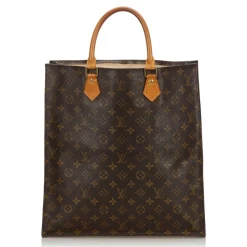 Louis Vuitton Vintage - Monogram Sac Plat Bag - Brown - Monogram Leather Handbag - Luxury High Quality - Avvenice