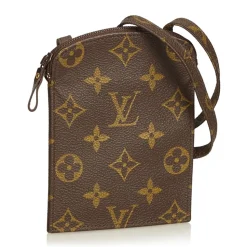 Louis Vuitton Vintage - Monogram Pochette Secret Passport Holder - Brown - Monogram Canvas and Leather - Luxury High Quality - Avvenice