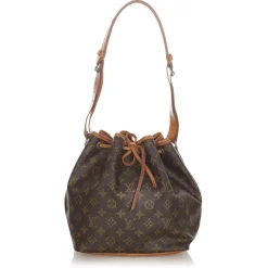 Louis Vuitton Vintage - Monogram Petit Noe - Brown - Monogram Canvas and Vanchetta Leather Bucket Bag - Luxury High Quality - Avvenice