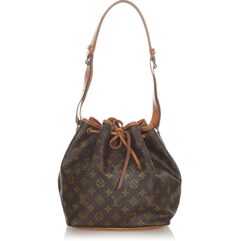 Louis Vuitton Vintage - Monogram Petit Noe - Brown - Monogram Canvas and Vanchetta Leather Bucket Bag - Luxury High Quality - Avvenice