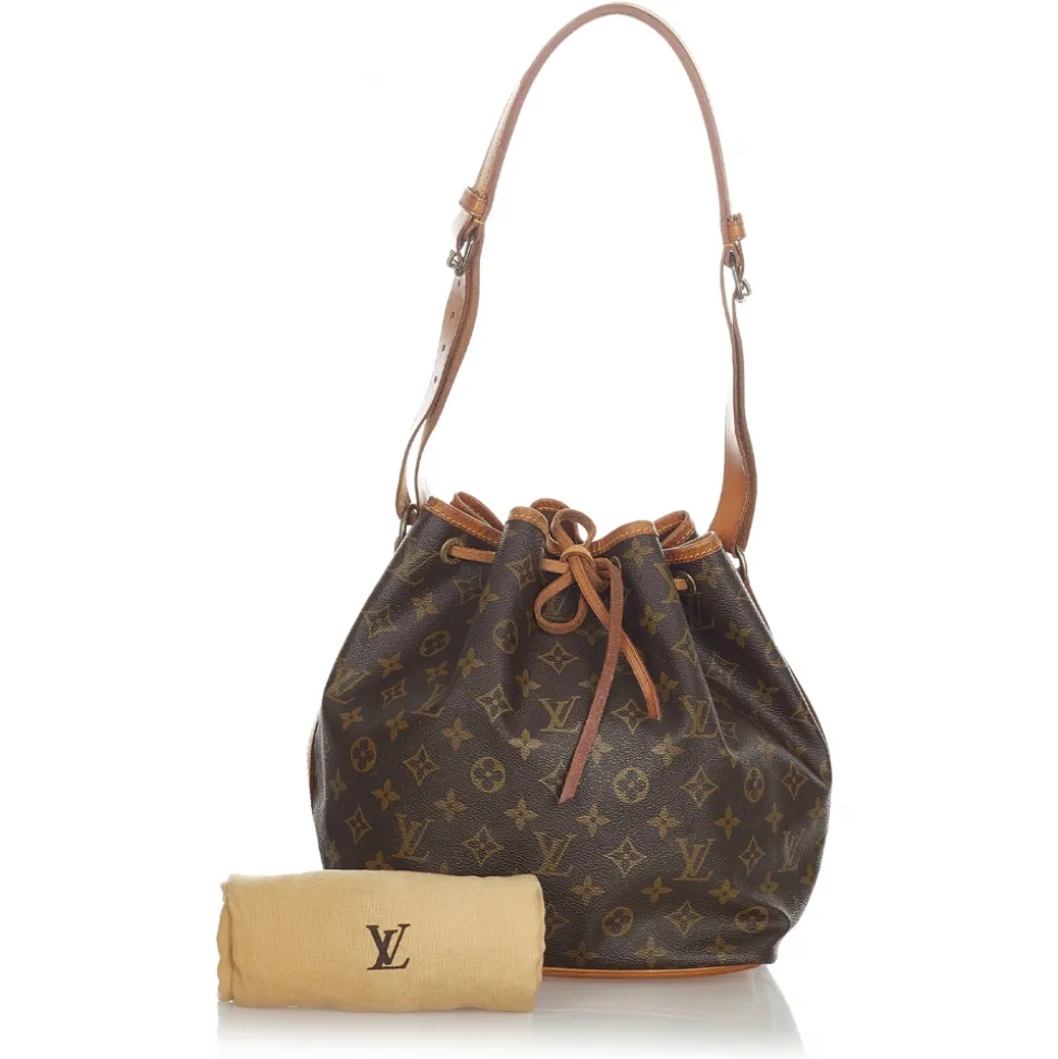 Louis Vuitton Vintage - Monogram Petit Noe - Brown - Monogram Canvas and Vanchetta Leather Bucket Bag - Luxury High Quality - Avvenice