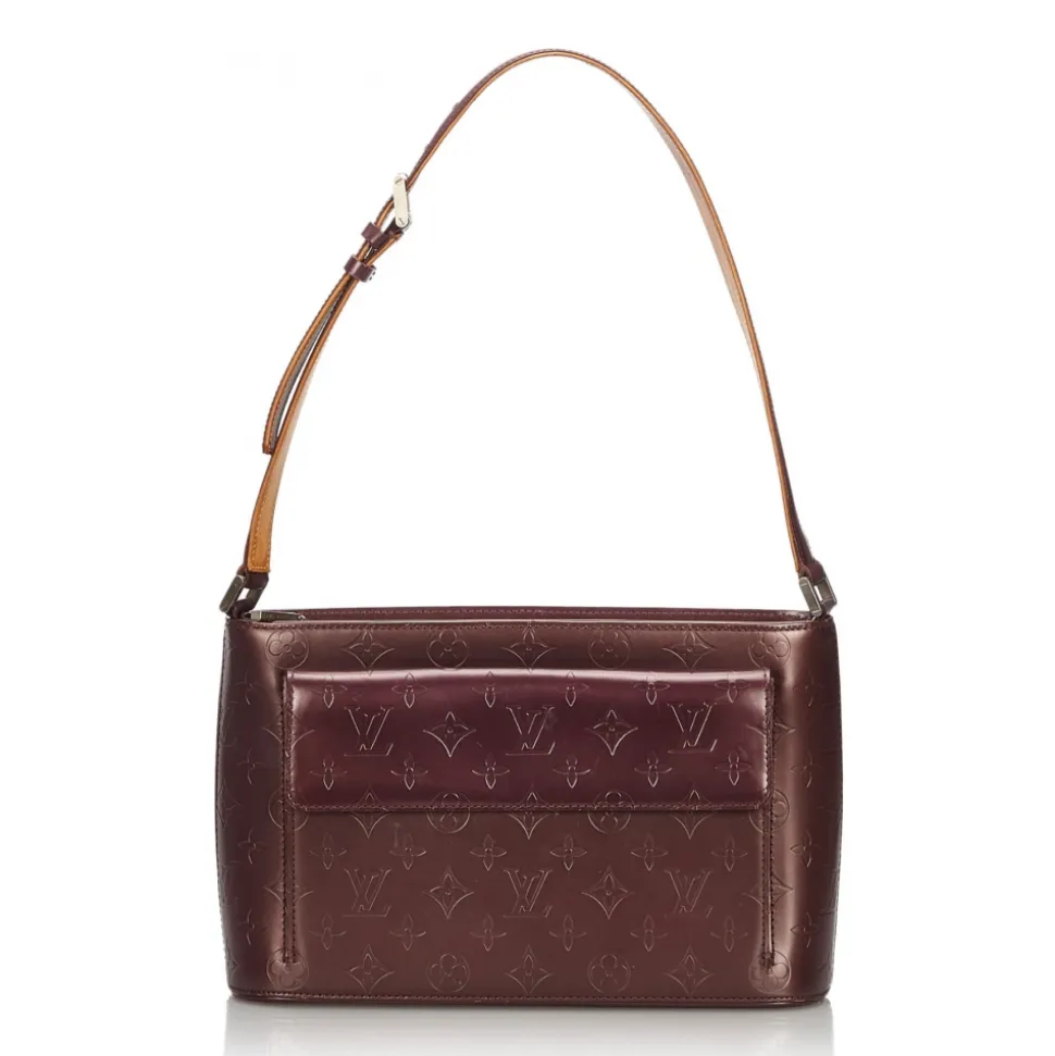Louis Vuitton Vintage - Monogram Glace Alston Bag - Dark Brown - Leather Handbag - Luxury High Quality - Avvenice