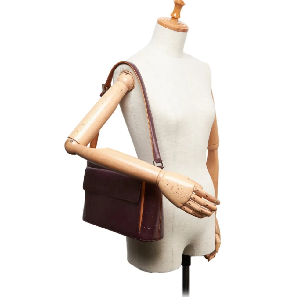 Louis Vuitton Vintage - Monogram Glace Alston Bag - Dark Brown - Leather Handbag - Luxury High Quality - Avvenice