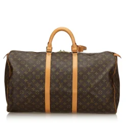Louis Vuitton Vintage - Monogram Keepall 55 Bag - Brown - Monogram Leather Handbag - Luxury High Quality - Avvenice