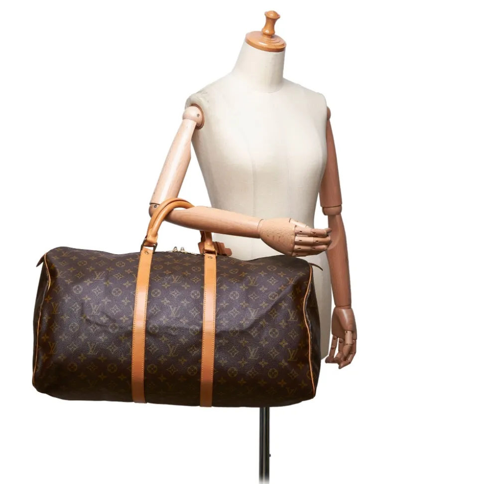 Louis Vuitton Vintage - Monogram Keepall 55 Bag - Brown - Monogram Leather Handbag - Luxury High Quality - Avvenice