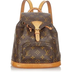 Louis Vuitton Vintage - Monogram Montsouris PM - Brown - Canvas and Vachetta Leather Backpack - Luxury High Quality - Avvenice