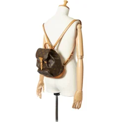 Louis Vuitton Vintage - Monogram Montsouris PM - Brown - Canvas and Vachetta Leather Backpack - Luxury High Quality - Avvenice