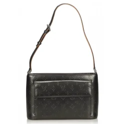 Louis Vuitton Vintage - Monogram Mat Alston Bag - Black - Vernis Leather Handbag - Luxury High Quality - Avvenice