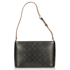 Louis Vuitton Vintage - Monogram Mat Alston Bag - Black - Vernis Leather Handbag - Luxury High Quality - Avvenice