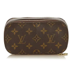 Louis Vuitton Vintage - Monogram Trousse Blush PM Pouch - Brown - Leather and Monogram Leather Pouch - Luxury High Quality - Avvenice