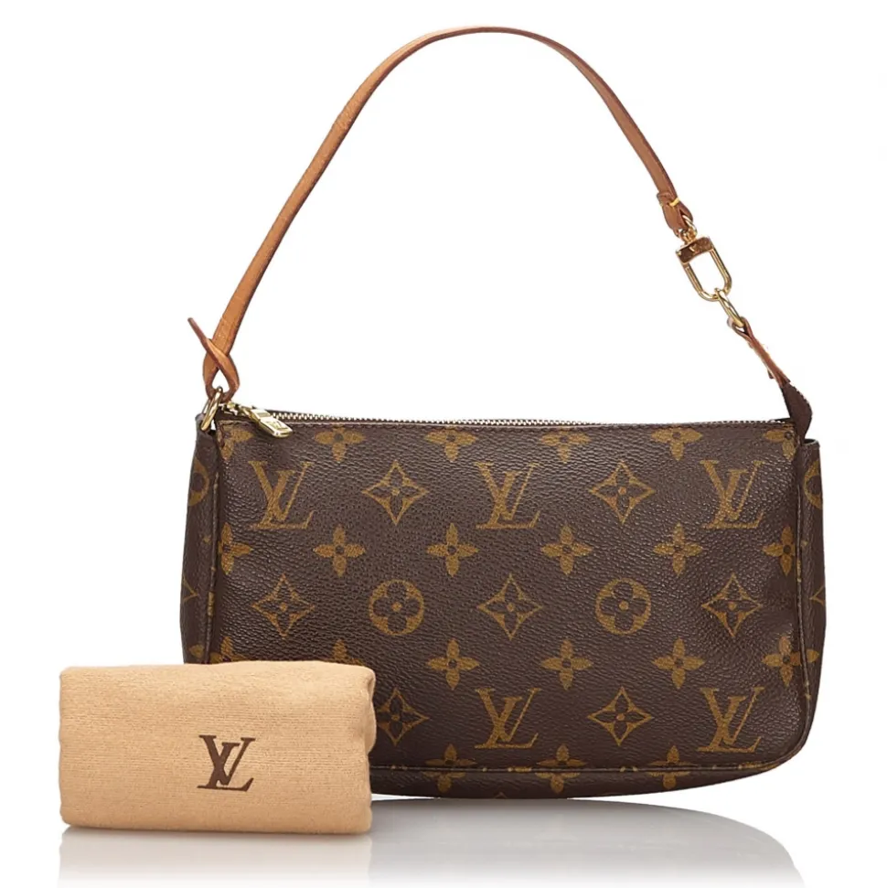 Louis Vuitton Vintage - Monogram Pochette Accessoires Bag - Brown - Leather Handbag - Luxury High Quality - Avvenice