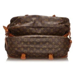 Louis Vuitton Vintage - Monogram Saumur 43 Bag - Brown - Monogram Canvas and Vachetta Leather Handbag - Luxury High Quality - Avvenice