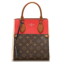 Louis Vuitton Vintage - Monogram Fold Tote PM Bag - Brown Red - Monogram Canvas and Leather Handbag - Luxury High Quality - Avvenice