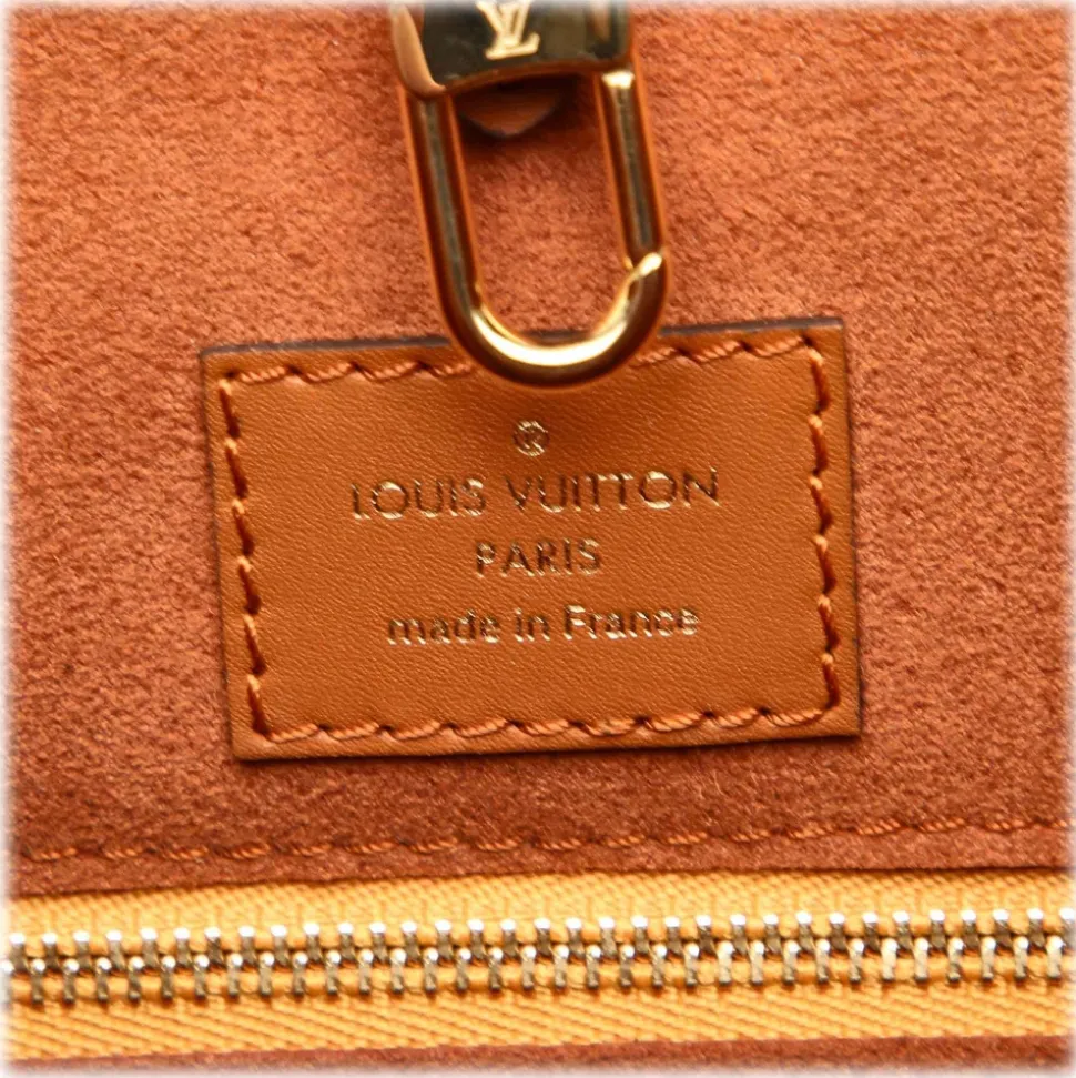 Louis Vuitton Vintage - Monogram Fold Tote PM Bag - Brown Red - Monogram Canvas and Leather Handbag - Luxury High Quality - Avvenice