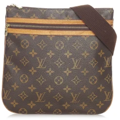 Louis Vuitton Vintage - Monogram Pochette Bosphore Brown - Canvas and Vachetta Leather Crossbody Bag - Luxury High Quality - Avvenice