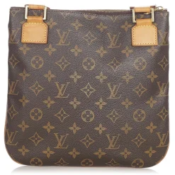 Louis Vuitton Vintage - Monogram Pochette Bosphore Brown - Canvas and Vachetta Leather Crossbody Bag - Luxury High Quality - Avvenice