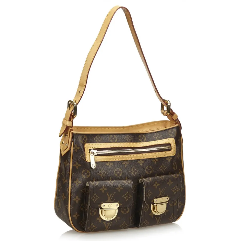 Louis Vuitton Vintage - Monogram Hudson GM Bag - Brown - Monogram Canvas and Leather Handbag - Luxury High Quality - Avvenice