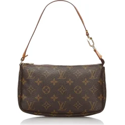Louis Vuitton Vintage - Monogram Pochette Accessoires Bag - Brown - Leather Handbag - Luxury High Quality - Avvenice