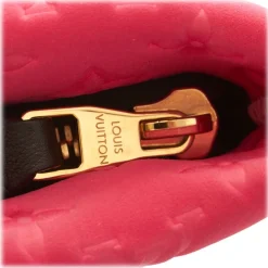 Louis Vuitton Vintage - Monogram Embossed Scuba Clutch Bag - Pink - Canvas Handbag - Luxury High Quality - Avvenice