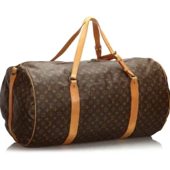 Louis Vuitton Vintage - Monogram Sac Polochon 65 Bag - Brown - Monogram Canvas and Leather Handbag - Luxury High Quality - Avvenice