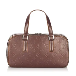 Louis Vuitton Vintage - Monogram Glace Shelton Bag - Dark Brown - Leather and Vernis Leather Handbag - Luxury High Quality - Avvenice