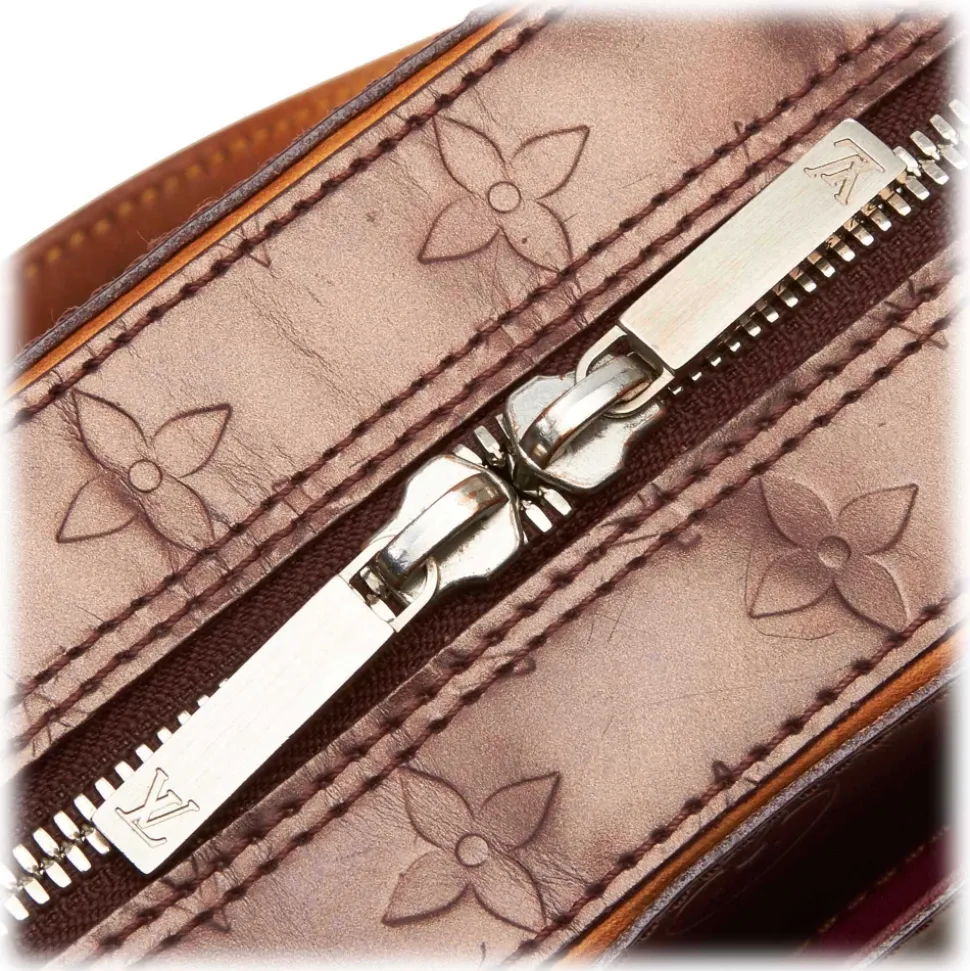 Louis Vuitton Vintage - Monogram Glace Shelton Bag - Dark Brown - Leather and Vernis Leather Handbag - Luxury High Quality - Avvenice