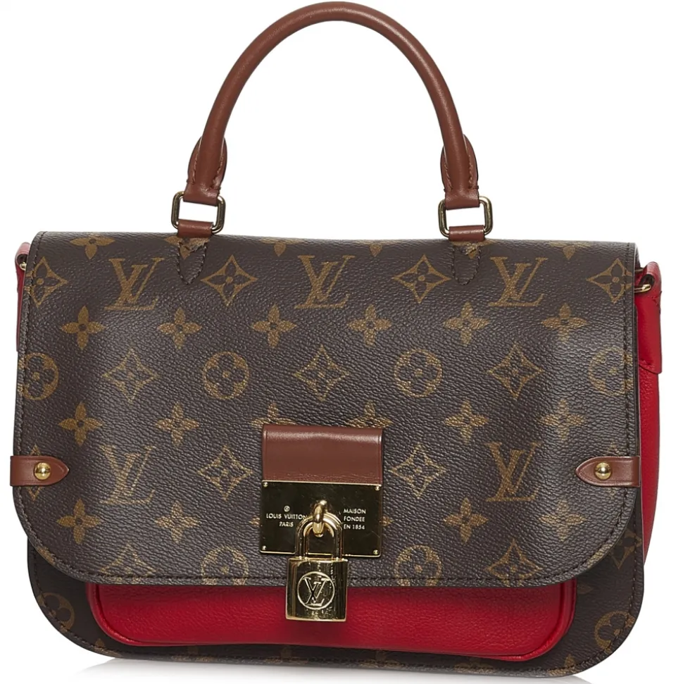 Louis Vuitton Vintage - Monogram Vaugirard - Brown Red - Leather Handbag - Luxury High Quality - Avvenice