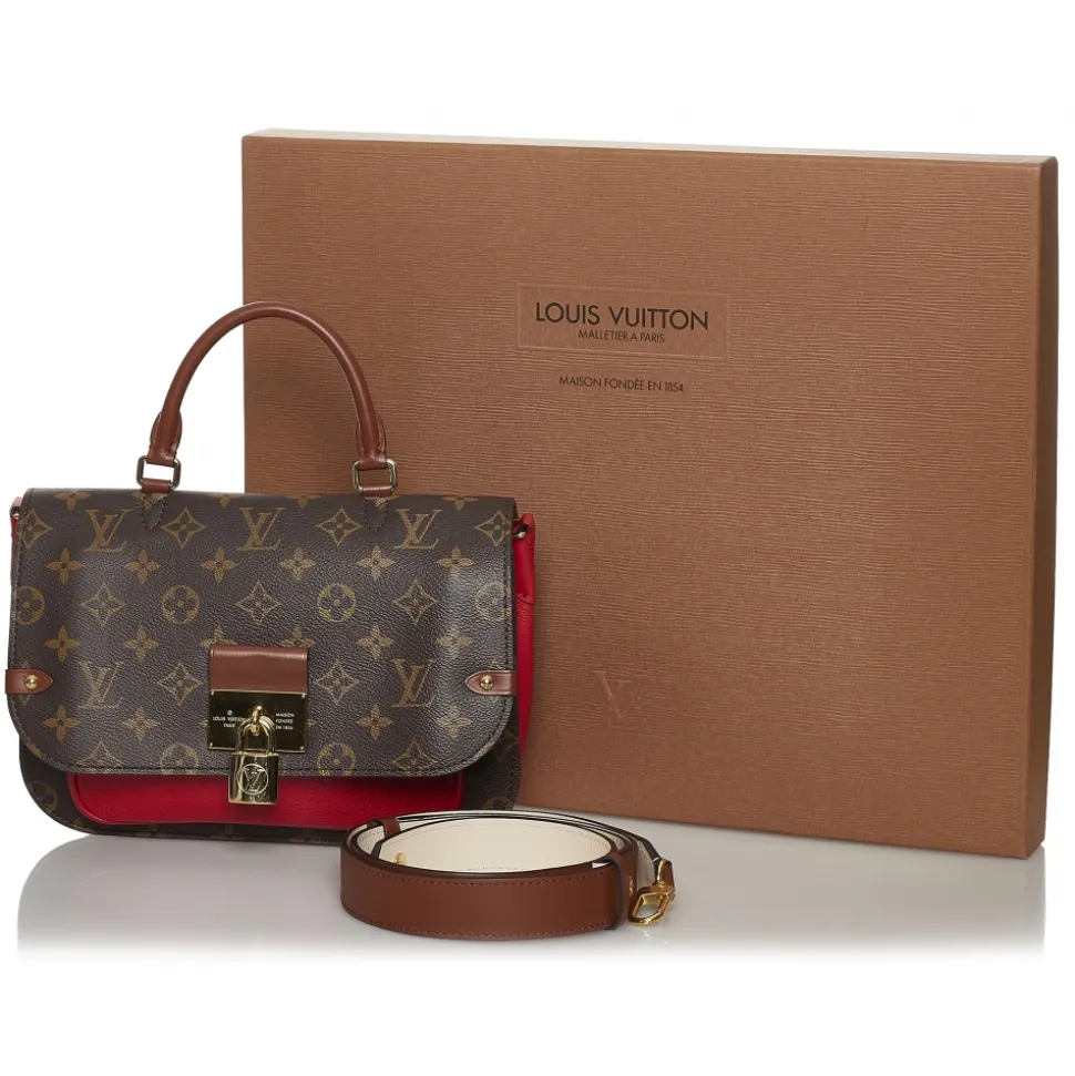 Louis Vuitton Vintage - Monogram Vaugirard - Brown Red - Leather Handbag - Luxury High Quality - Avvenice