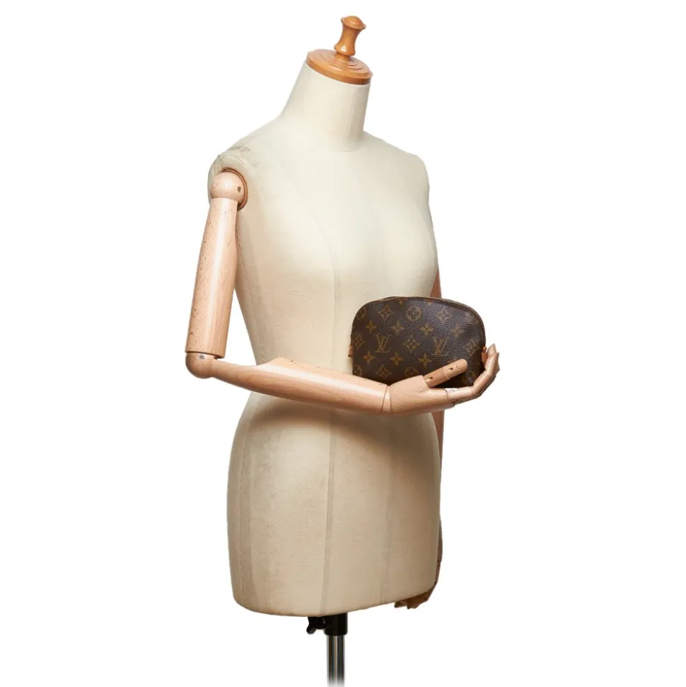 Louis Vuitton Vintage - Monogram Cosmetic Case Pouch - Brown - Leather and Monogram Leather Pouch - Luxury High Quality - Avvenice