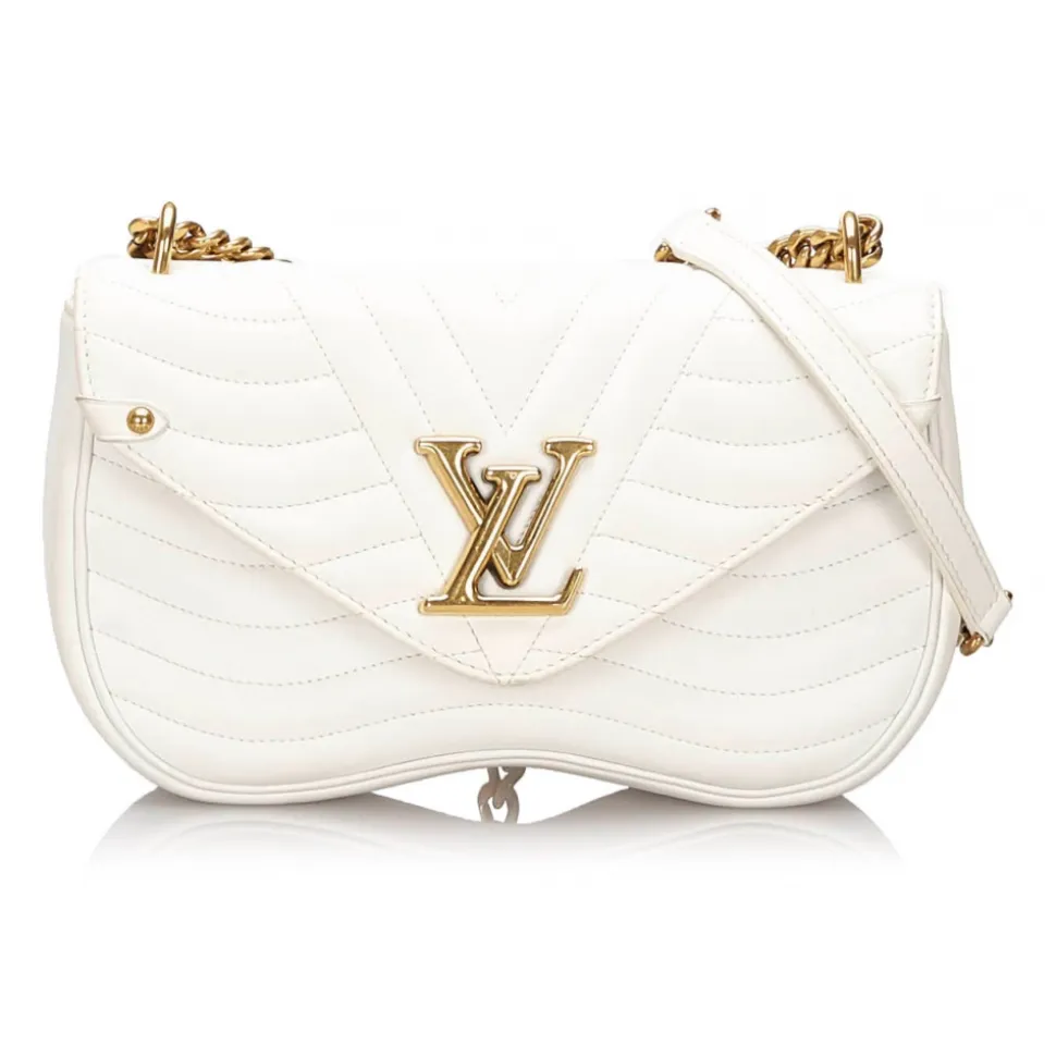 Louis Vuitton Vintage - New Wave Chain Bag MM - White - Leather and Metal Handbag - Luxury High Quality - Avvenice