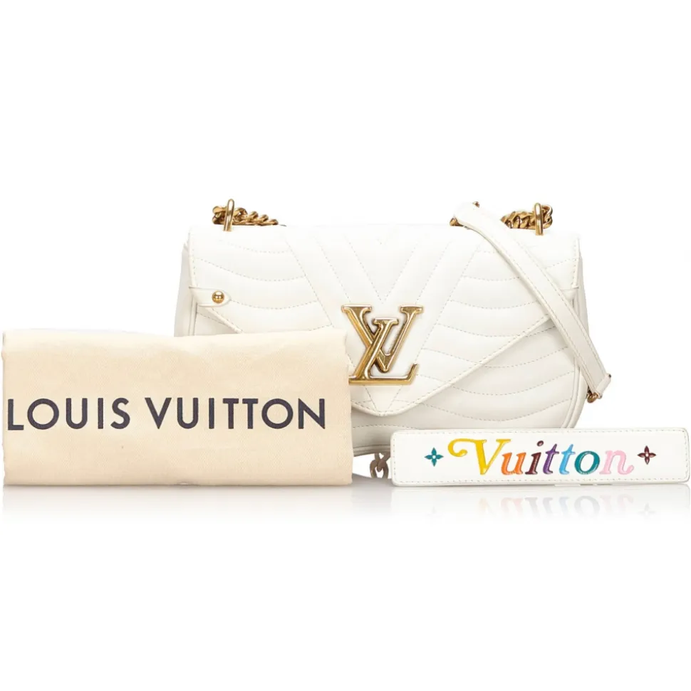 Louis Vuitton Vintage - New Wave Chain Bag MM - White - Leather and Metal Handbag - Luxury High Quality - Avvenice