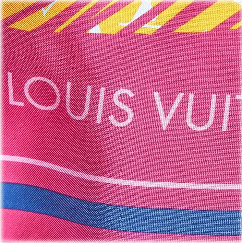 Louis Vuitton Vintage - Printed Silk Scarf - Pink - LV Silk Scarf - Luxury High Quality - Avvenice