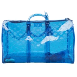 Louis Vuitton Vintage - RGB Keepall Bandouliere 50 - Blue - Plastic and PVC - Luxury High Quality - Avvenice