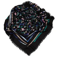 Louis Vuitton Vintage - Splash Scarf - Black - Silk and Wool Scarf - Luxury High Quality - Avvenice