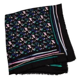 Louis Vuitton Vintage - Splash Scarf - Black - Silk and Wool Scarf - Luxury High Quality - Avvenice