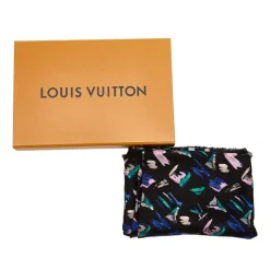 Louis Vuitton Vintage - Splash Scarf - Black - Silk and Wool Scarf - Luxury High Quality - Avvenice
