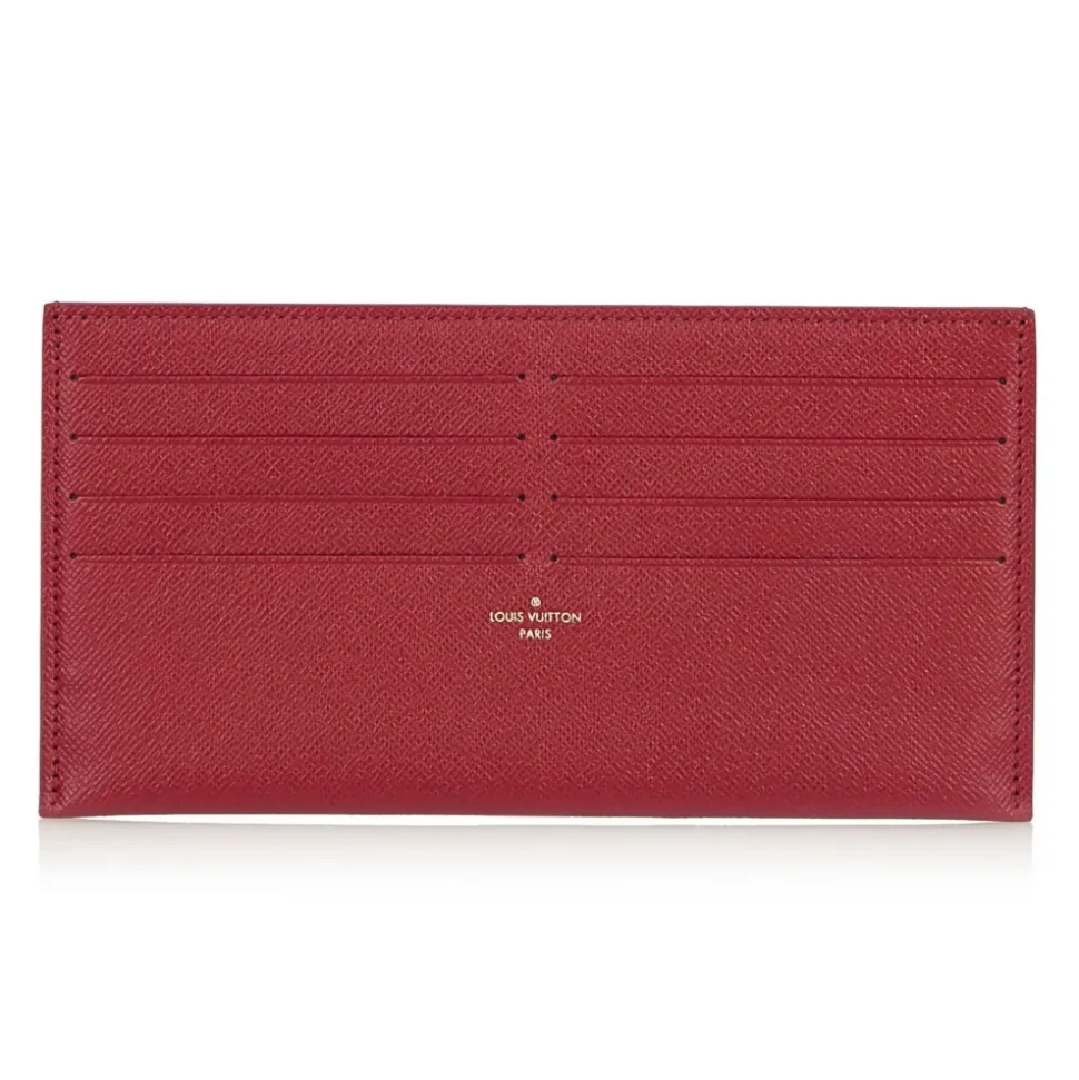 Louis Vuitton Vintage - Taiga Pochette Felicie Insert Wallet - Pink - Taiga Leather and Leather Pochette - Luxury High Quality - Avvenice