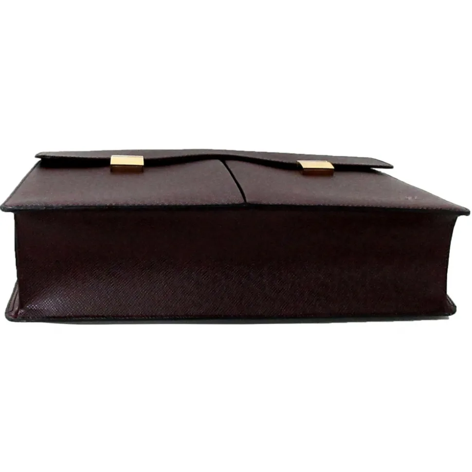 Louis Vuitton Vintage - Taiga Serviette Kazan Briefcase - Red Burgundy - Taiga Leather Business Bag - Luxury High Quality - Avvenice