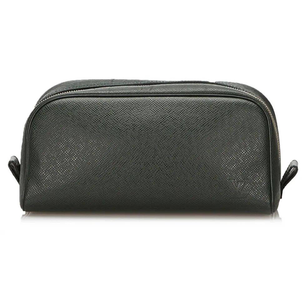 Louis Vuitton Vintage - Taiga Trousse Toilette PM Pouch - Dark Green - Leather and Taiga Leather Pouch - Luxury High Quality - Avvenice