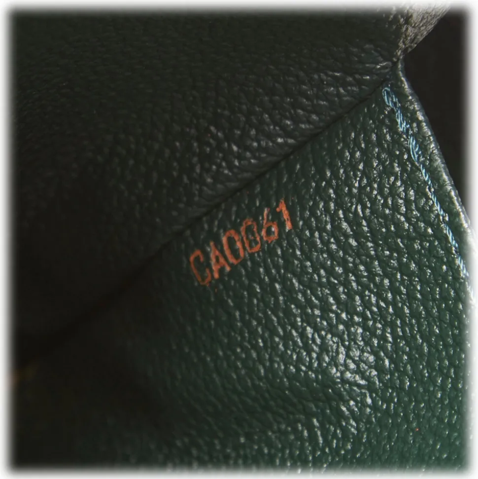 Louis Vuitton Vintage - Taiga Trousse Toilette PM Pouch - Dark Green - Leather and Taiga Leather Pouch - Luxury High Quality - Avvenice