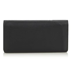 Louis Vuitton Vintage - Taiga Portefeuille Brazza Bi-Fold Long Wallet - Black - Taiga Leather Wallet - Luxury High Quality - Avvenice