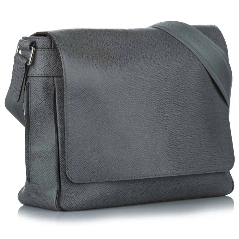 Louis Vuitton Vintage - Taiga Roman MM - Dark Gray - Taiga Leather Crossbody Bag - Luxury High Quality - Avvenice