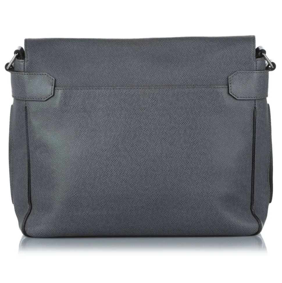 Louis Vuitton Vintage - Taiga Roman MM - Dark Gray - Taiga Leather Crossbody Bag - Luxury High Quality - Avvenice