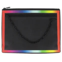Louis Vuitton Vintage - Taiga Rainbow Pochette A4 - Black Multi - Taiga Leather Clutch Bag - Luxury High Quality - Avvenice