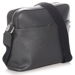 Louis Vuitton Vintage - Taiga Anton Messenger PM - Black - Taiga Leather Crossbody Bag - Luxury High Quality - Avvenice