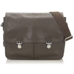 Louis Vuitton Vintage - Taiga Alexei - Dark Brown - Taiga Leather Crossbody Bag - Luxury High Quality - Avvenice