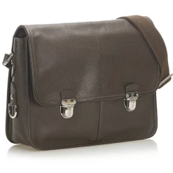 Louis Vuitton Vintage - Taiga Alexei - Dark Brown - Taiga Leather Crossbody Bag - Luxury High Quality - Avvenice