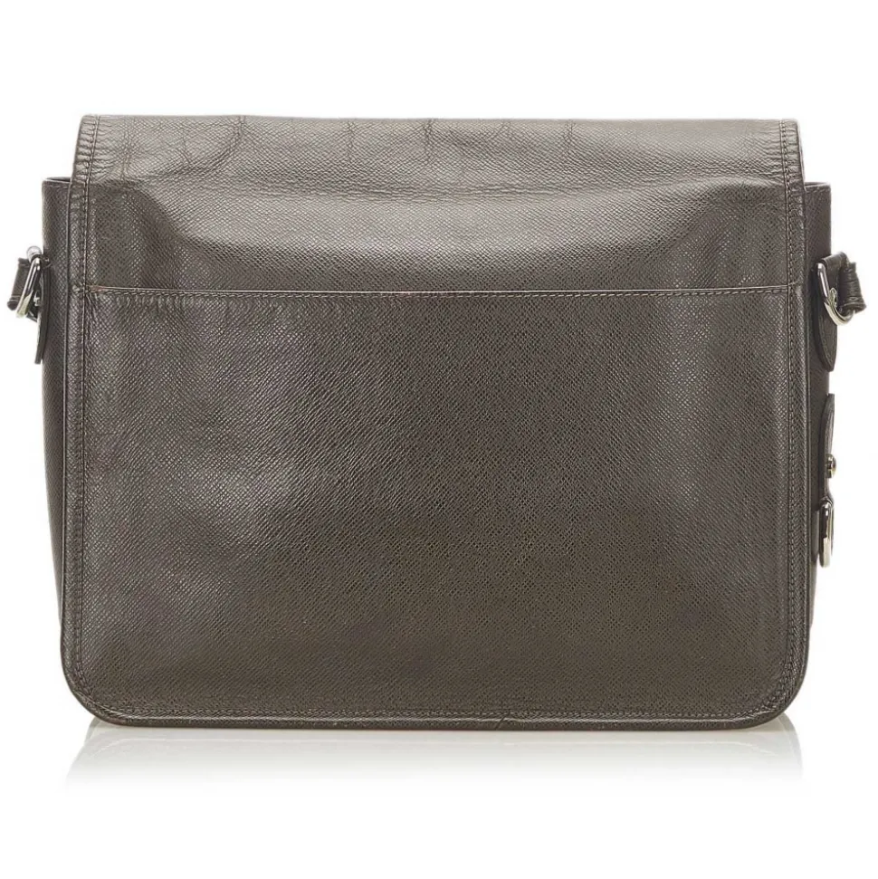 Louis Vuitton Vintage - Taiga Alexei - Dark Brown - Taiga Leather Crossbody Bag - Luxury High Quality - Avvenice