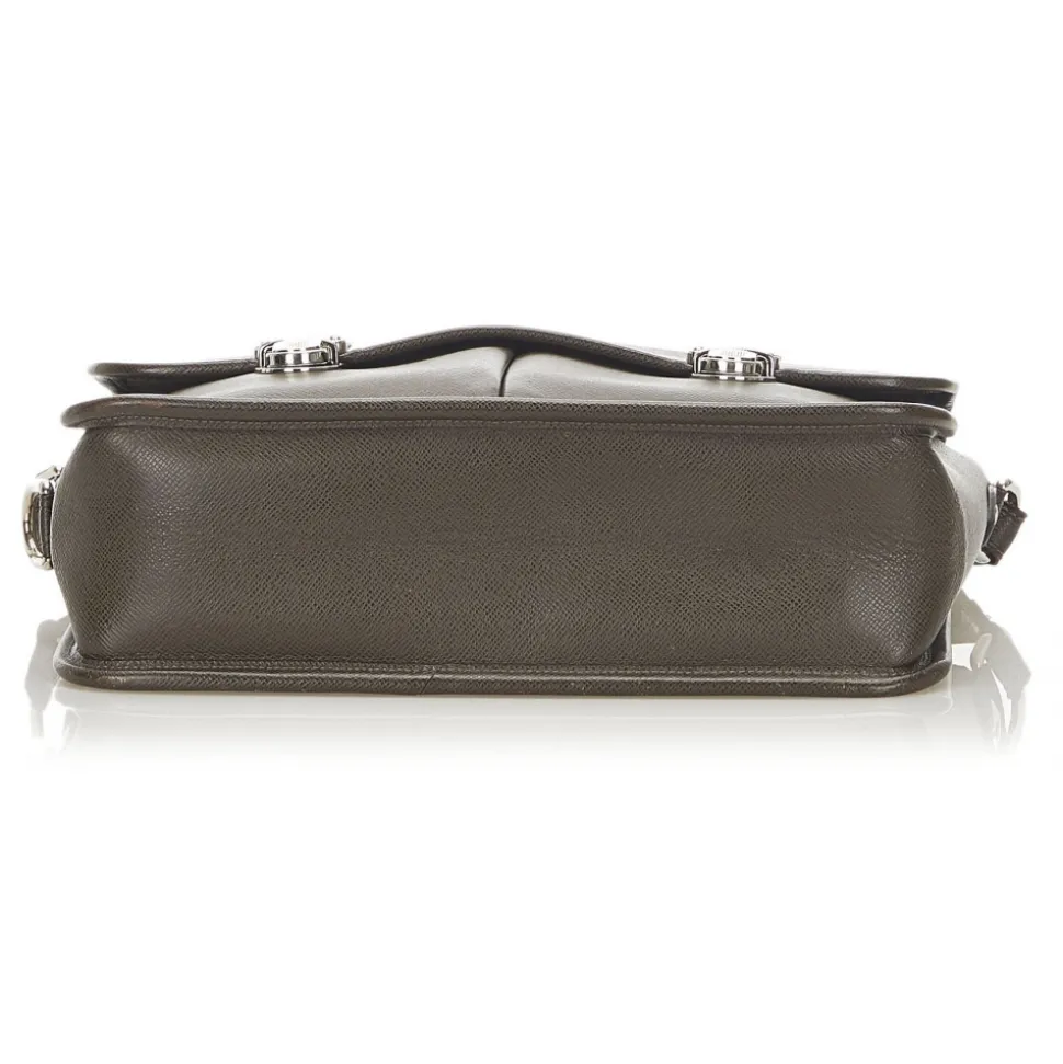 Louis Vuitton Vintage - Taiga Alexei - Dark Brown - Taiga Leather Crossbody Bag - Luxury High Quality - Avvenice